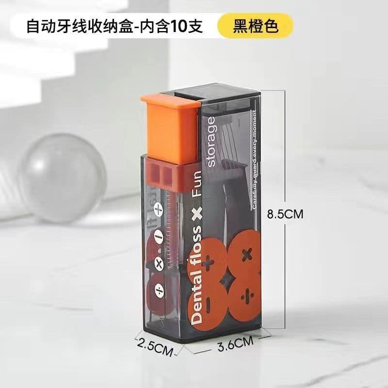 image-Portable Dental Floss Box - Pop-Up 10 Pack