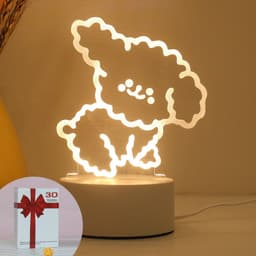 image-Christmas 3D Night Light Table Lamp, Kids' Gift, Modern, USB, 135x210mm