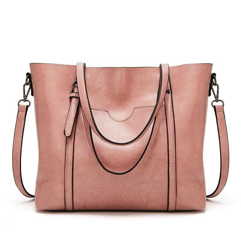 image-ANNMUU Tote Bag - Brown PU Leather Shoulder Bag