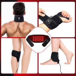 image-He Zhida HG06 Cervical Spine Massager - Infrared Neck Relief, 63*9cm, USB, Red Light Therapy