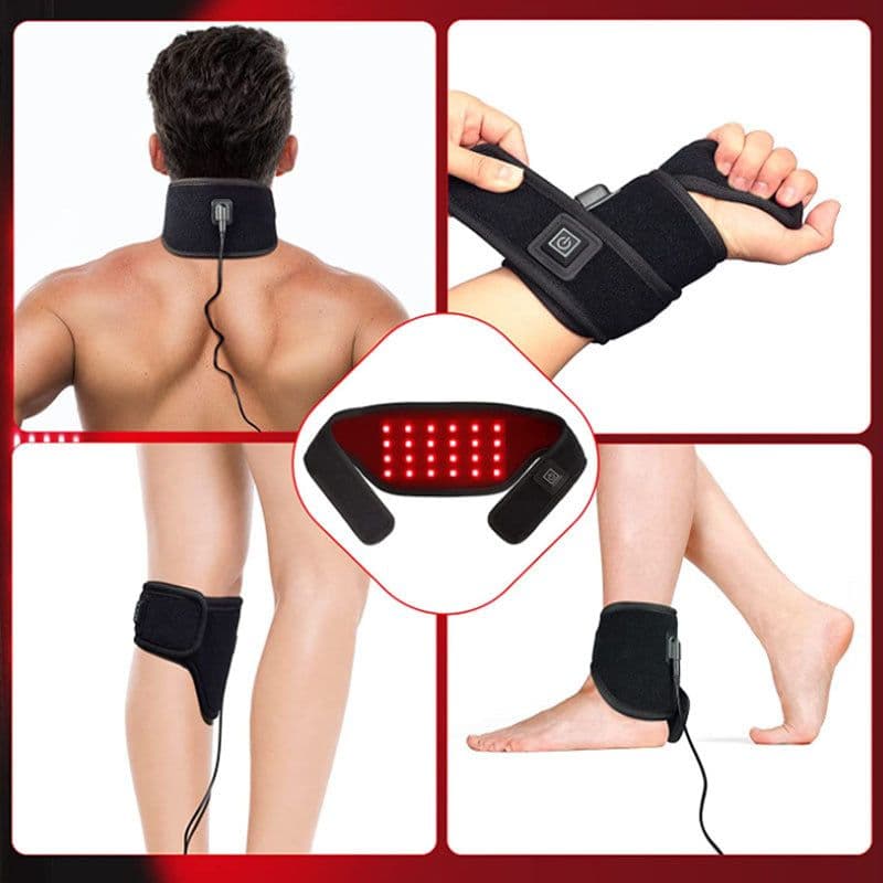 image-He Zhida HG06 Cervical Spine Massager - Infrared Neck Relief, 63*9cm, USB, Red Light Therapy