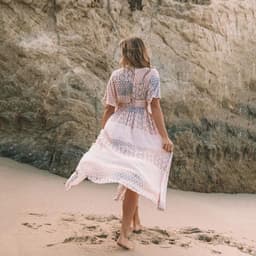 image-2022 Bohemian Printed Beach Dress Women