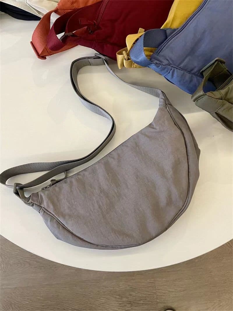 image-Nylon Crossbody Bag Dumpling - Lemon Yellow