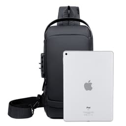 image-Men's Chest Bag Oxford Anti-Theft Shoulder Bag Black