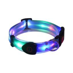 image-LED Pet Collar USB Charging - Nylon Black