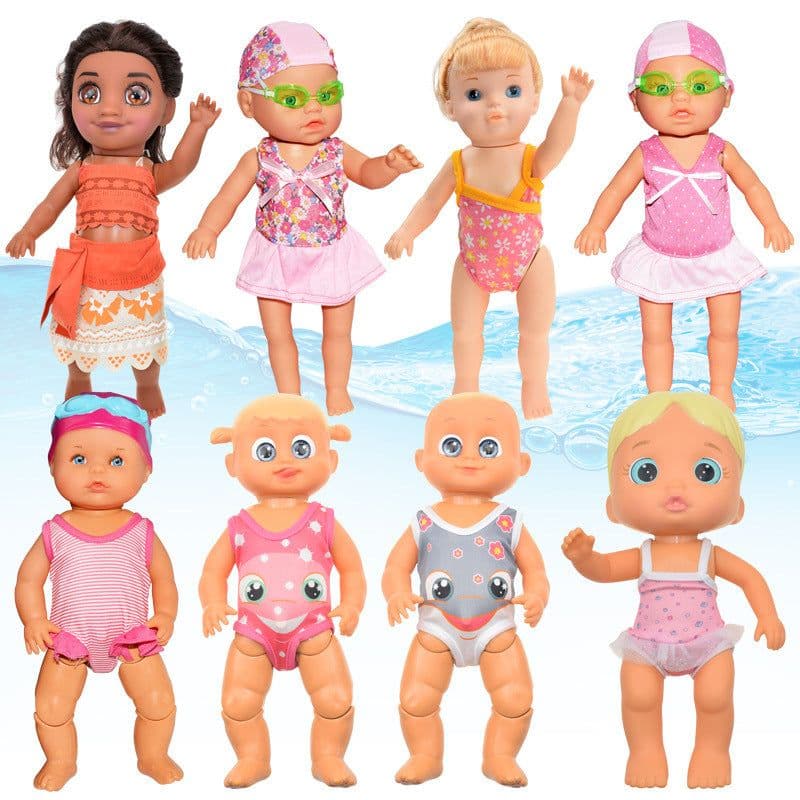 image-Spot cross-border new children's beach swimming pool swimming doll summer interactive electric doll water