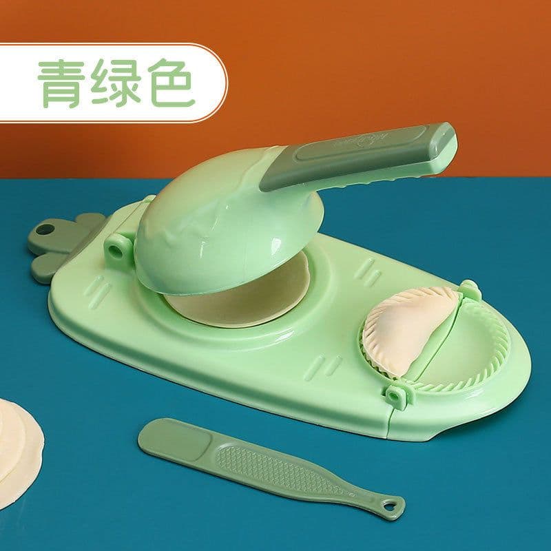 image-Tim Yi Dumpling Maker Two-in-One Skin Pressure Mold - Turquoise