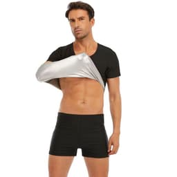 image-Men's Tight-Fitting Sweat Clothing - Sports Corset Top