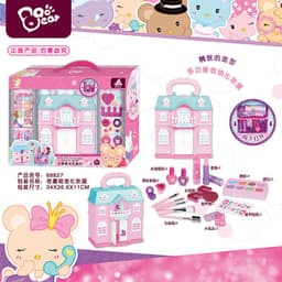 image-Kids Makeup Toy Suitcase - Princess Makeup Set for Girls 7-14 Years Old - Birthday Gift