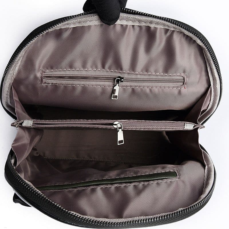 image-PU Leather Retro Backpack - Soft Three-Purpose Schoolbag - Ladies 2022