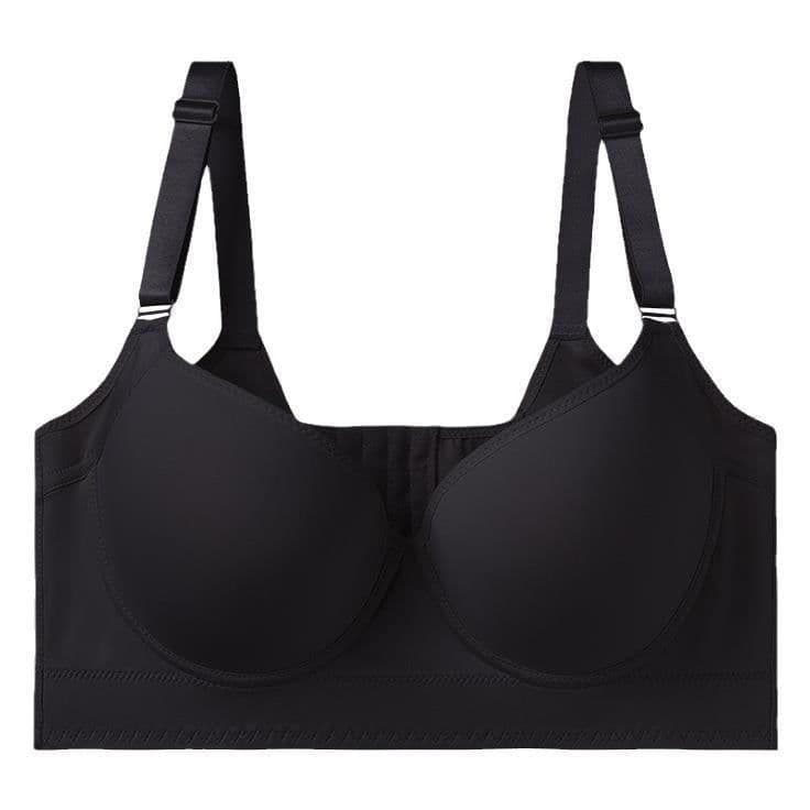 image-Sexy Push-Up Bra, Large Size Anti-Sagging Underwire Deep V