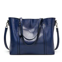 image-ANNMUU Tote Bag - Brown PU Leather Shoulder Bag