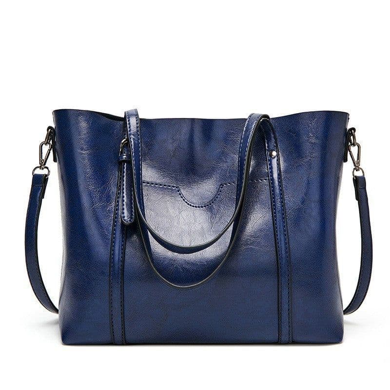 image-ANNMUU Tote Bag - Brown PU Leather Shoulder Bag