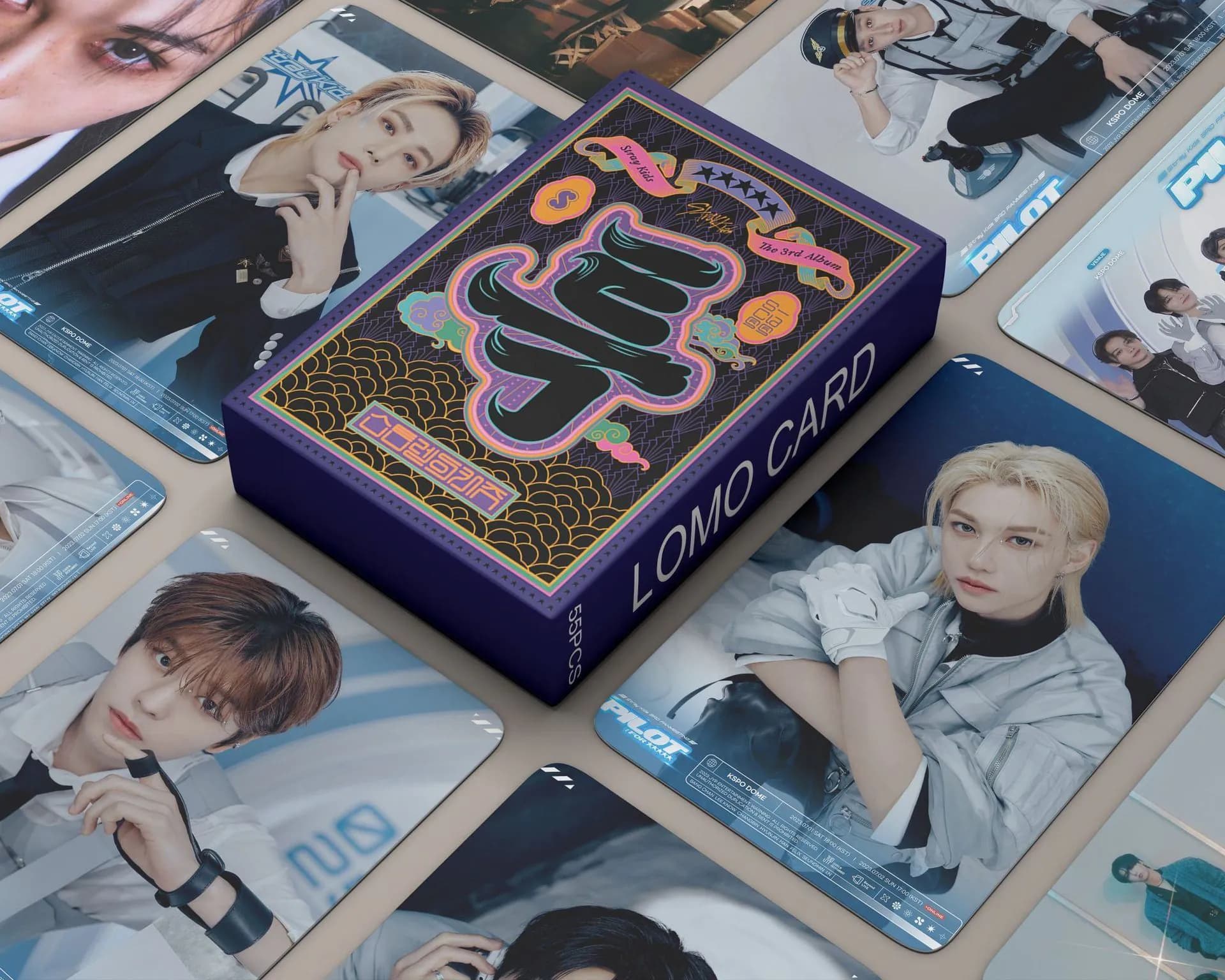 image-StrayKids HYUNJIN FELIX 5-STAR Album Card - Yellow