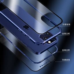 image-Suitable for iPhone12 double-sided Magneto mobile phone case Apple 11Promax magnetic metal frame protective cover xs