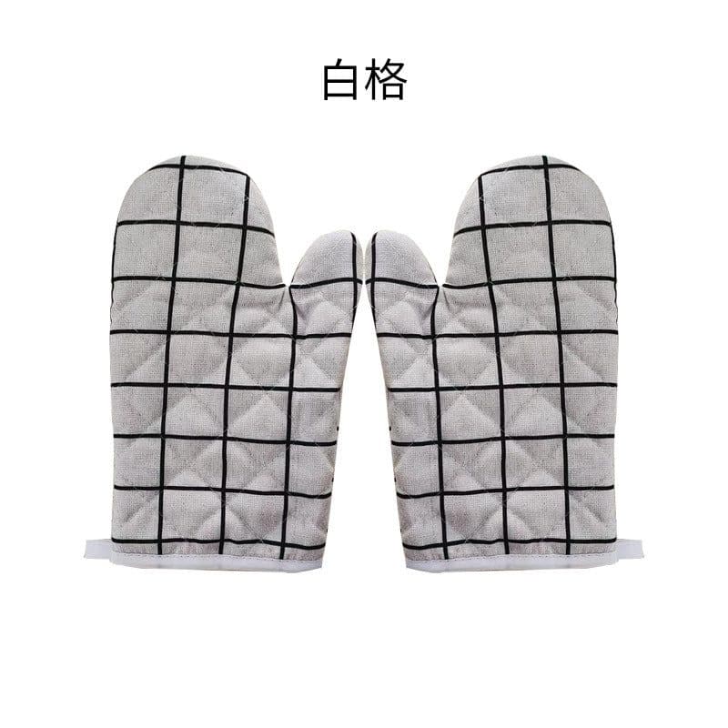 image-Microwave Oven Gloves Heat Resistant - White