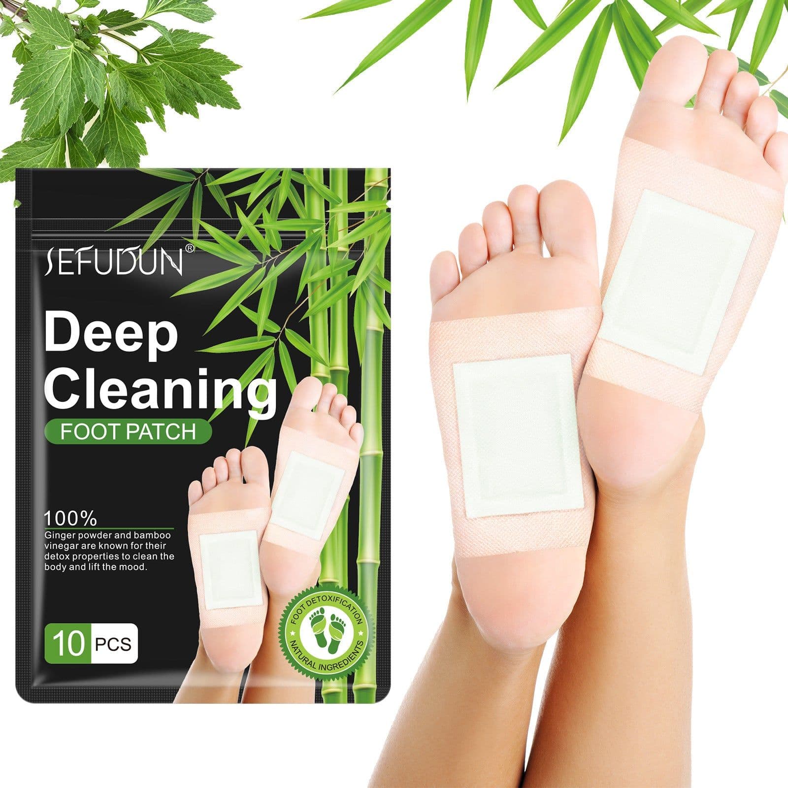 image-SEFUDUN Bamboo Charcoal Foot Patch - Repair, Moisturize, Exfoliate