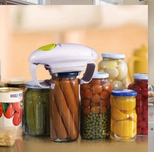 image-One Touch Automatic Bottle Opener And Electric Can Opener For Easy Opening