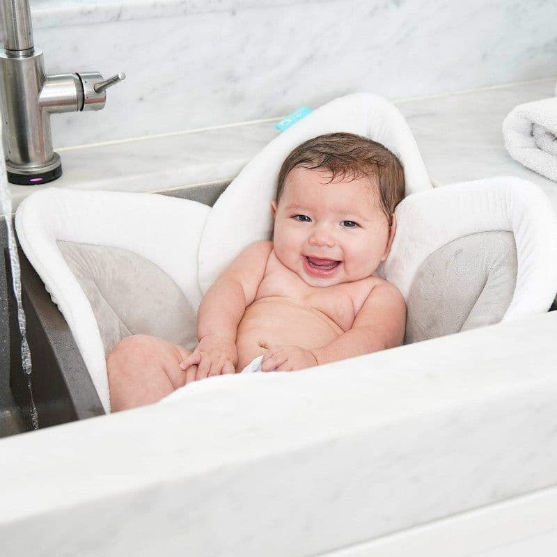 image-Amazon Cross-border Baby Shower Bath Mat Newborn Flower Bath Mat Sun Flower Sink Face Wash Cushion Compression
