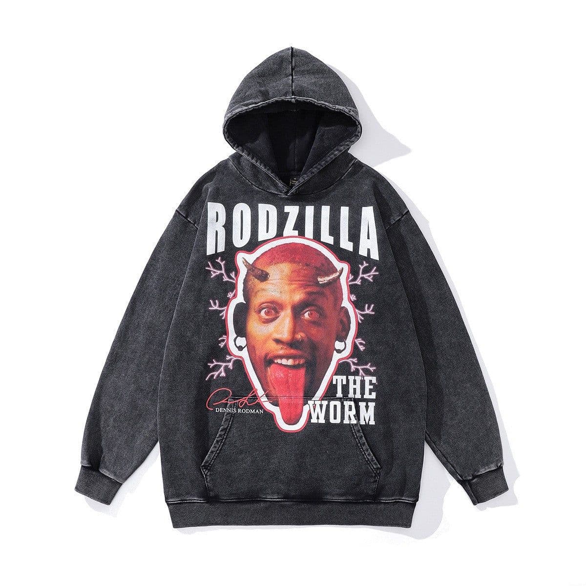 image-Cotton Fleece Hoodie - Kangaroo Pocket Loose Fit XXL