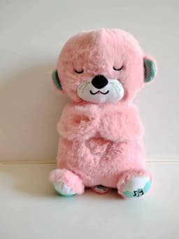 image-Breathing Bear Otter Plush Toy - Soothing Sleep Doll