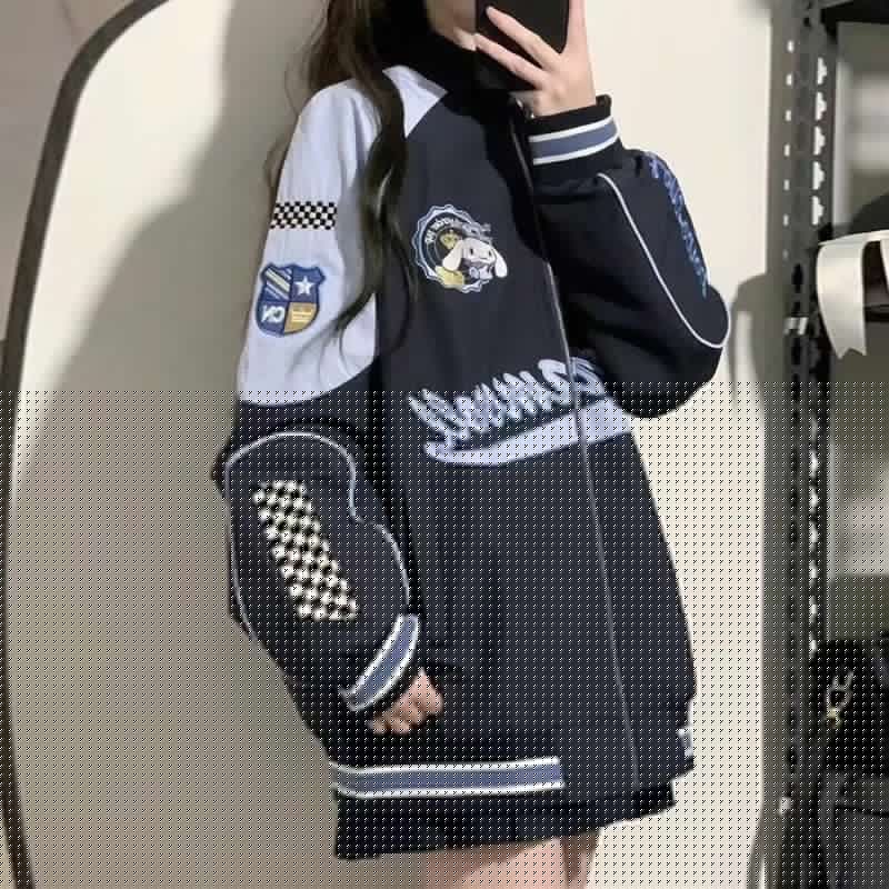 image-Embroidered baseball uniform men's and women's casual jacket autumn 2023 new loose trendy brand American jacket