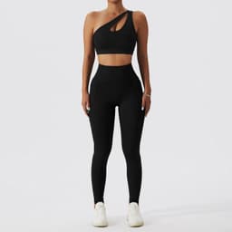 image-High-end Yoga Sports Vest & Pants - Women's Moisture Wicking Suit