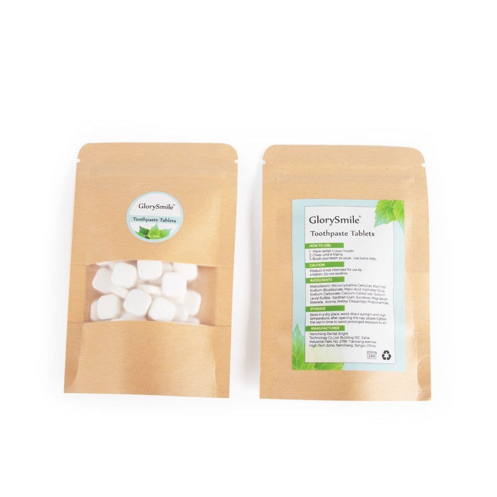 image-Dent Toothpaste Tablets - Whitening Chewable Tooth Cleaning