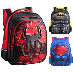 image-Sly Bird Cartoon School Bag - Red, Toddler Boy 3D Superman