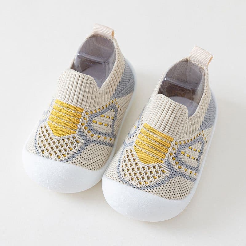 image-Baby Walking Shoes - Purple Stripe Size 21