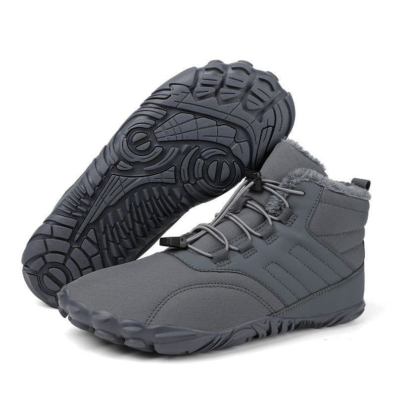 image-Five-finger outdoor sports cotton shoes for men and women plus velvet warm boots wear-resistant anti-ski boots winter thickened couple shoes