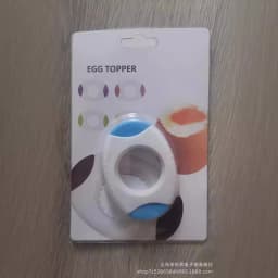 image-Egg Opener - Kitchen Egg Cracker Yellow