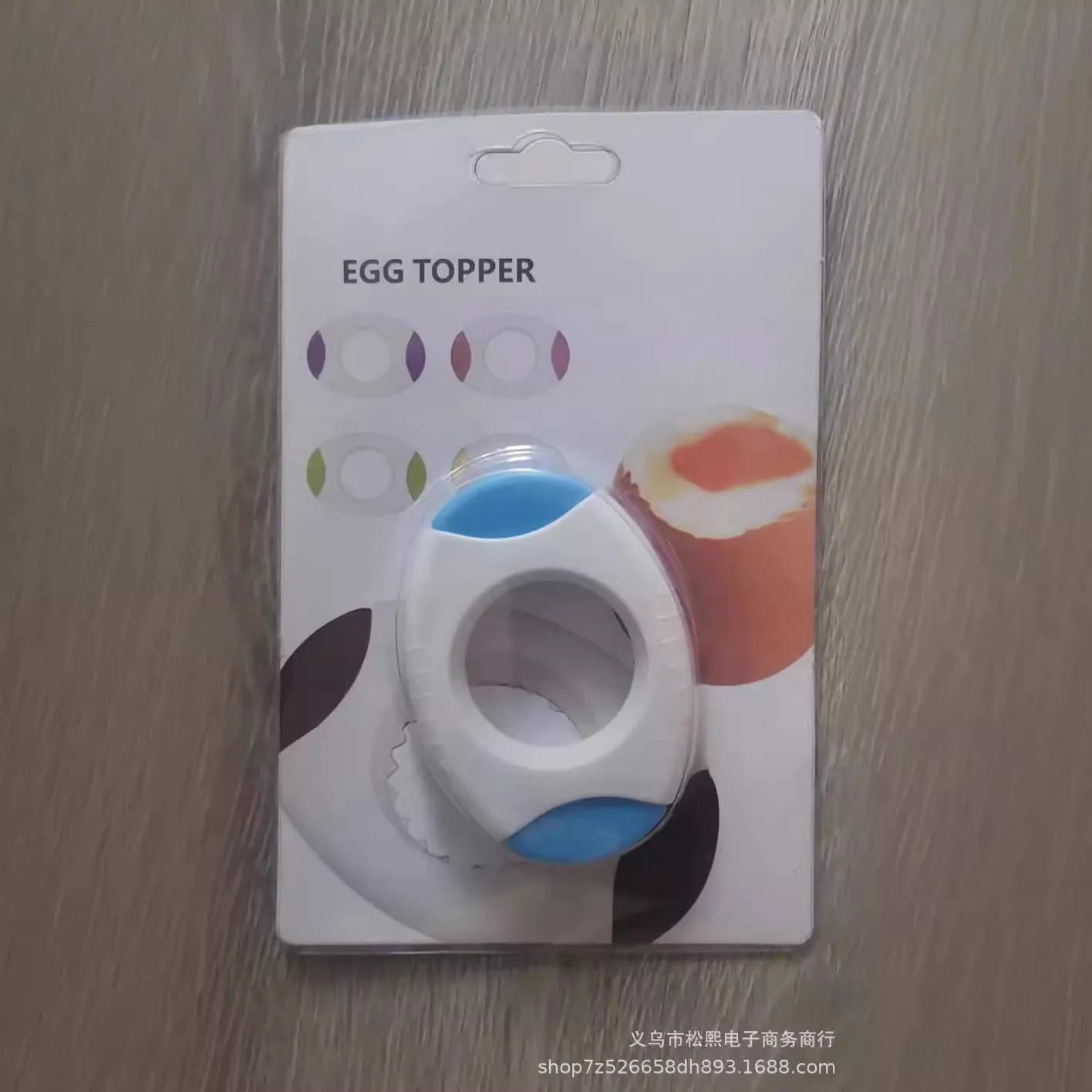 image-Egg Opener - Kitchen Egg Cracker Yellow