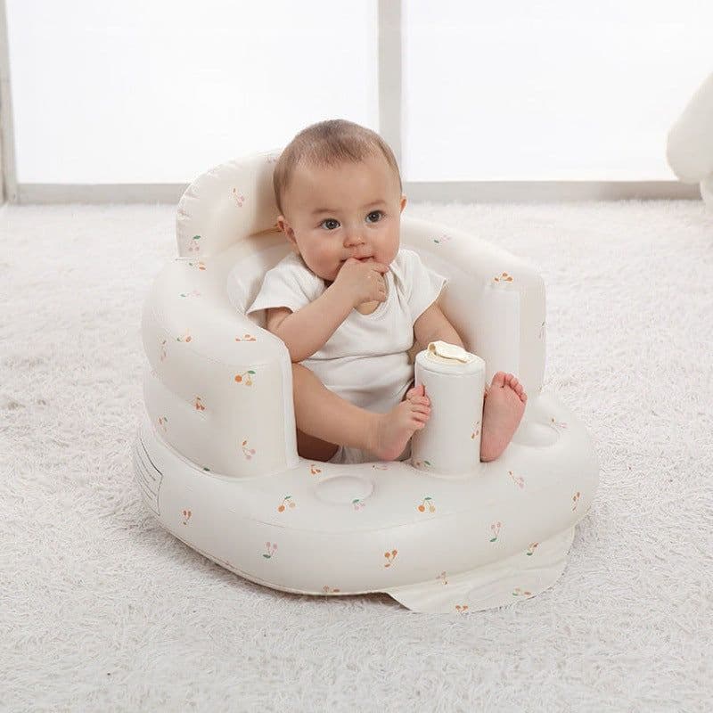 image-Baby Inflatable Sofa Chair - PVC Portable Training Seat