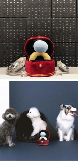 image-Ins Korean diamond ring set dog vocal toy pet Tibetan food toy foreign trade original single pets