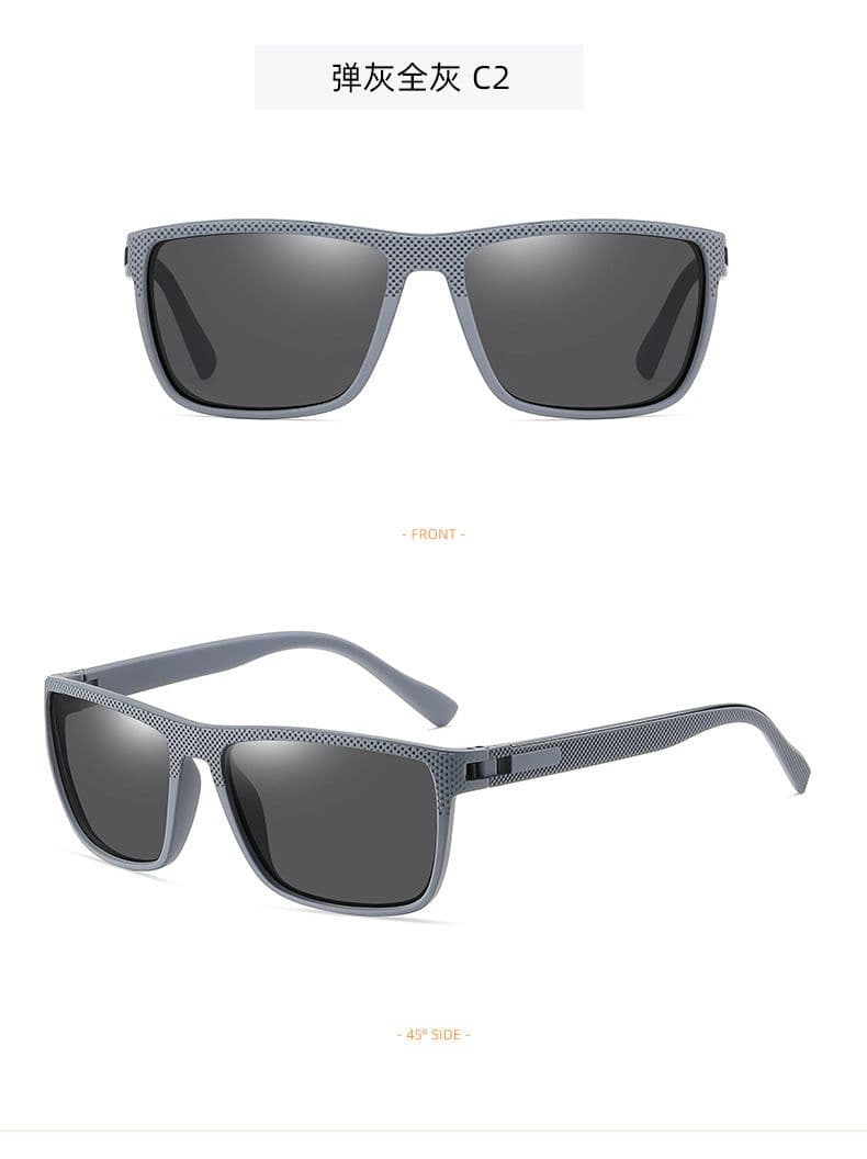 image-Polarized Sunglasses Men's Square Frame UV400 Black