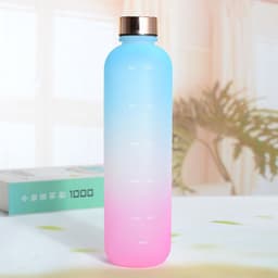 image-Harmony Large Sports Cup - 1000ml Matte Plastic, Yellow/Purple