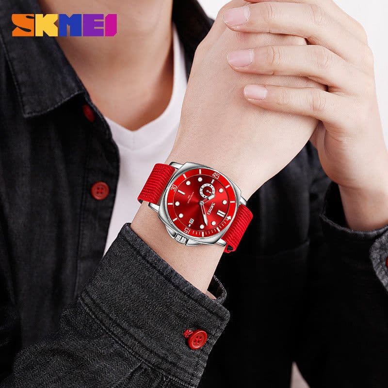image-SKMEI Men's Quartz Watch - Black 47mm Round Waterproof 30M