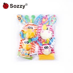 image-Sozzy Baby Rattle Socks Wrist Strap 0-1Y