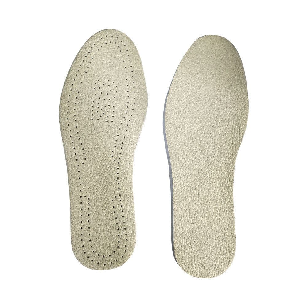 image-Orthopedic Leather Insoles - White Unisex Leg Correction