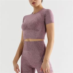 image-Fitness Yoga Pants - Claret High-Waist Shorts, L, Breathable