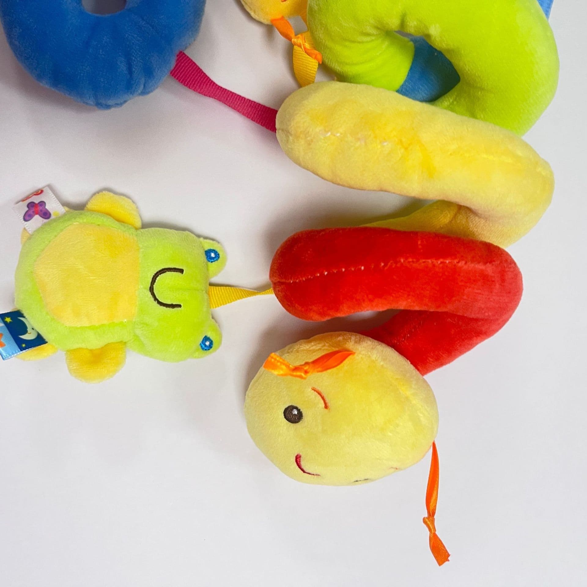 image-Baby Crib Bell Hanging Toy - Plush Rattle Music