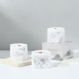 image-Wholesale handmade soy wax ins wind scented candle creative handmade gift gypsum essential oil scented candle cross-border