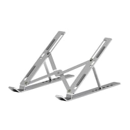 image-Aluminum Laptop Stand - Folding Adjustable Black
