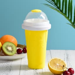 image-Silicone Pinch Cup - Blue 500ml Smoothie