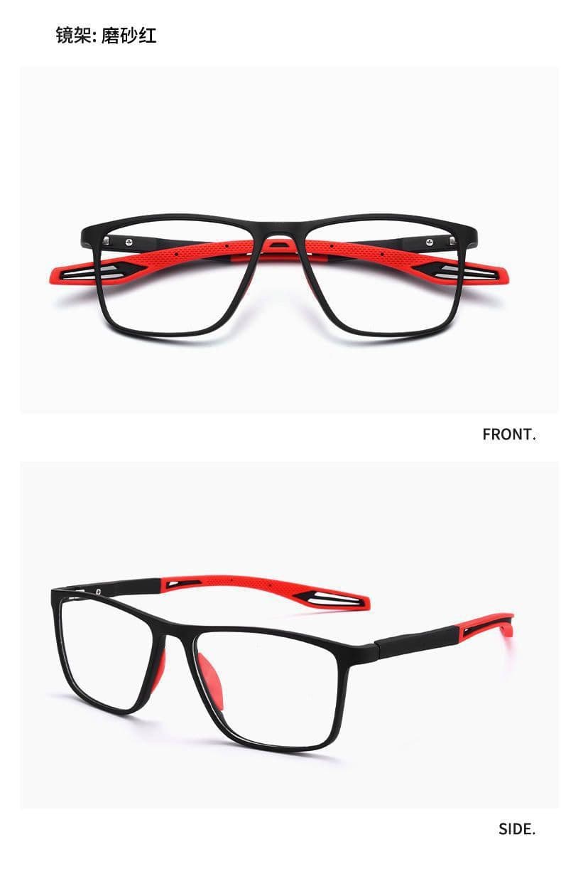 image-Sports glasses men's playing basketball anti-slip anti-sweat anti-blue light flat mirror can be equipped with myopia glasses frame frame wholesale