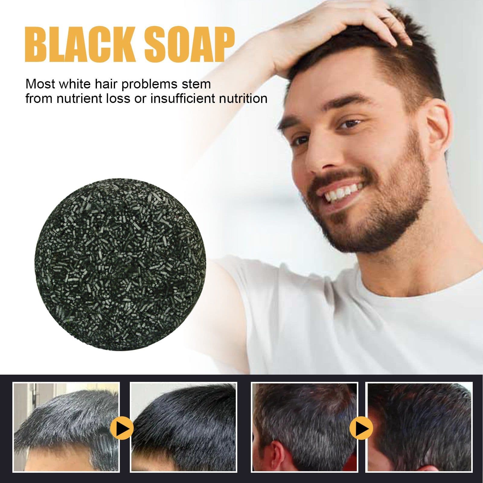 image-Jaysuing Black Hair Soap - Thick Hair Care Shampoo