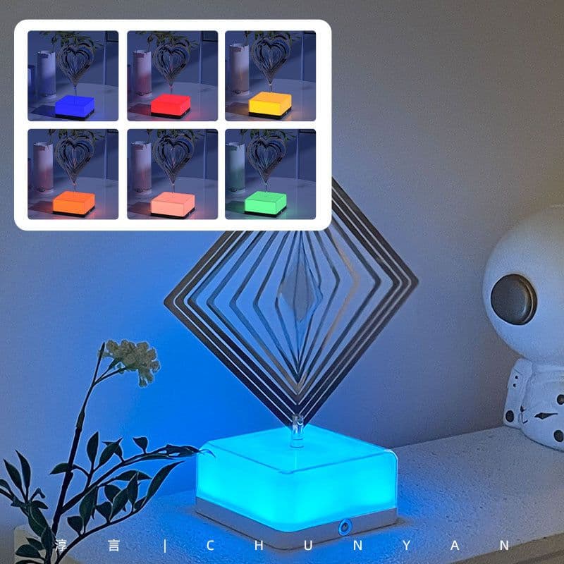 image-Chunyan JPJ Night Light Rotating Bedside Lamp