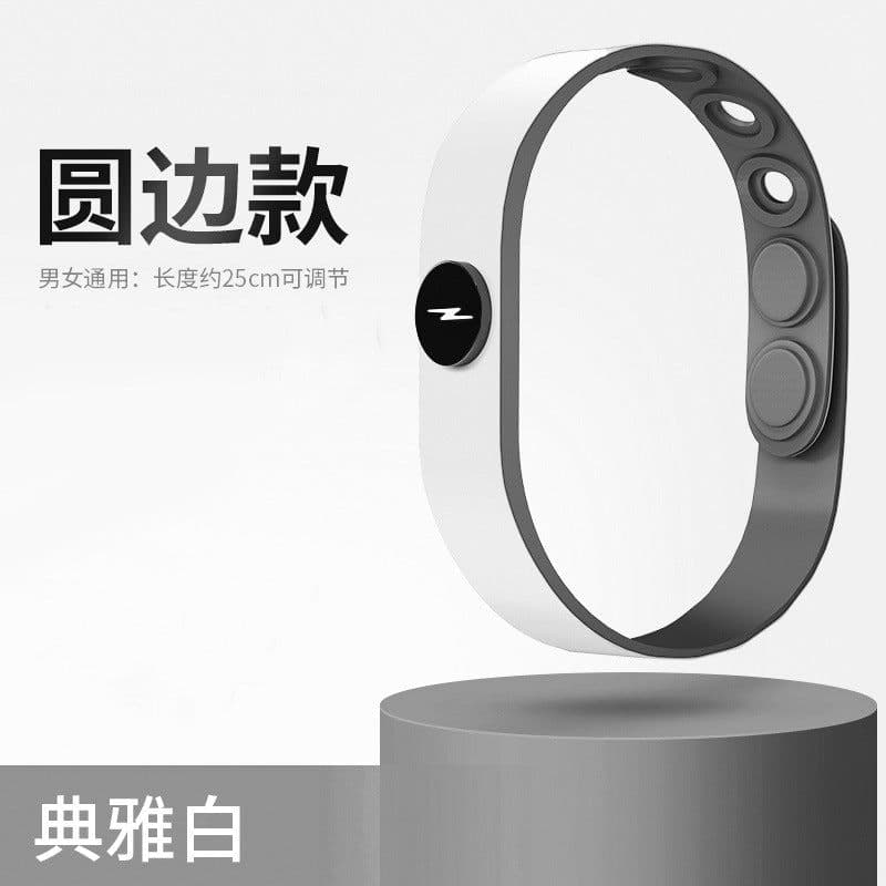 image-Silicone Anti-Static Bracelet - Blue Negative Ion