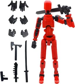 image-3rd Gen Lucky Articulated Toy Soldier, 13 Movable Parts, DIY 3D Printing, Ages 3-6